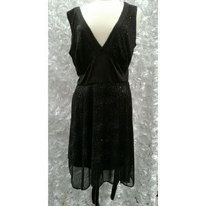 (R&M Richards) black sequence dress